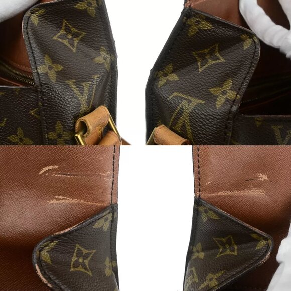 LOUIS VUITTON Saint Cloud GM Shoulder Bag Monogram Leather Brown M51242 65YF359 - Picture 10 of 13